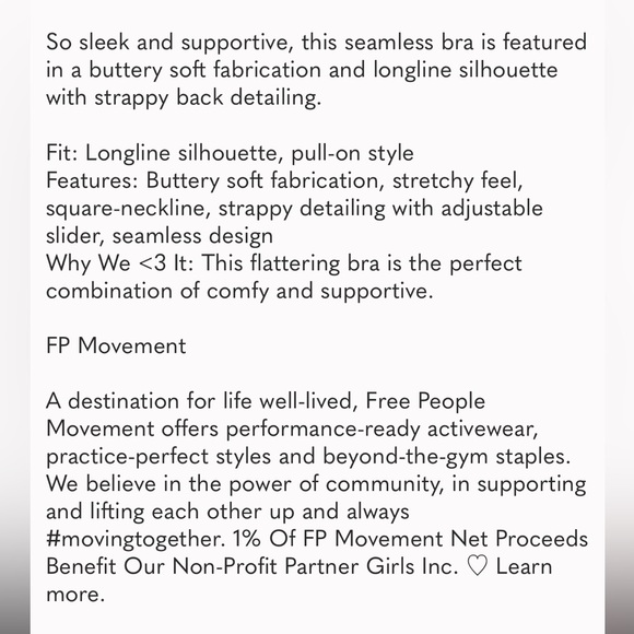 Free People On The Radar Longline Bra - Picture 7 of 8